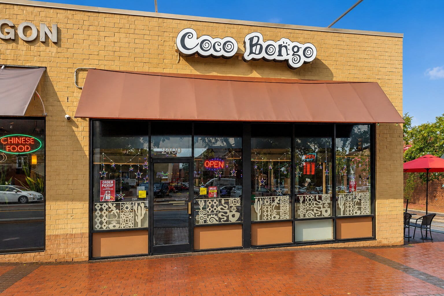 Exterior of Coco Bongo Mexican Express and Cantina in Raleigh