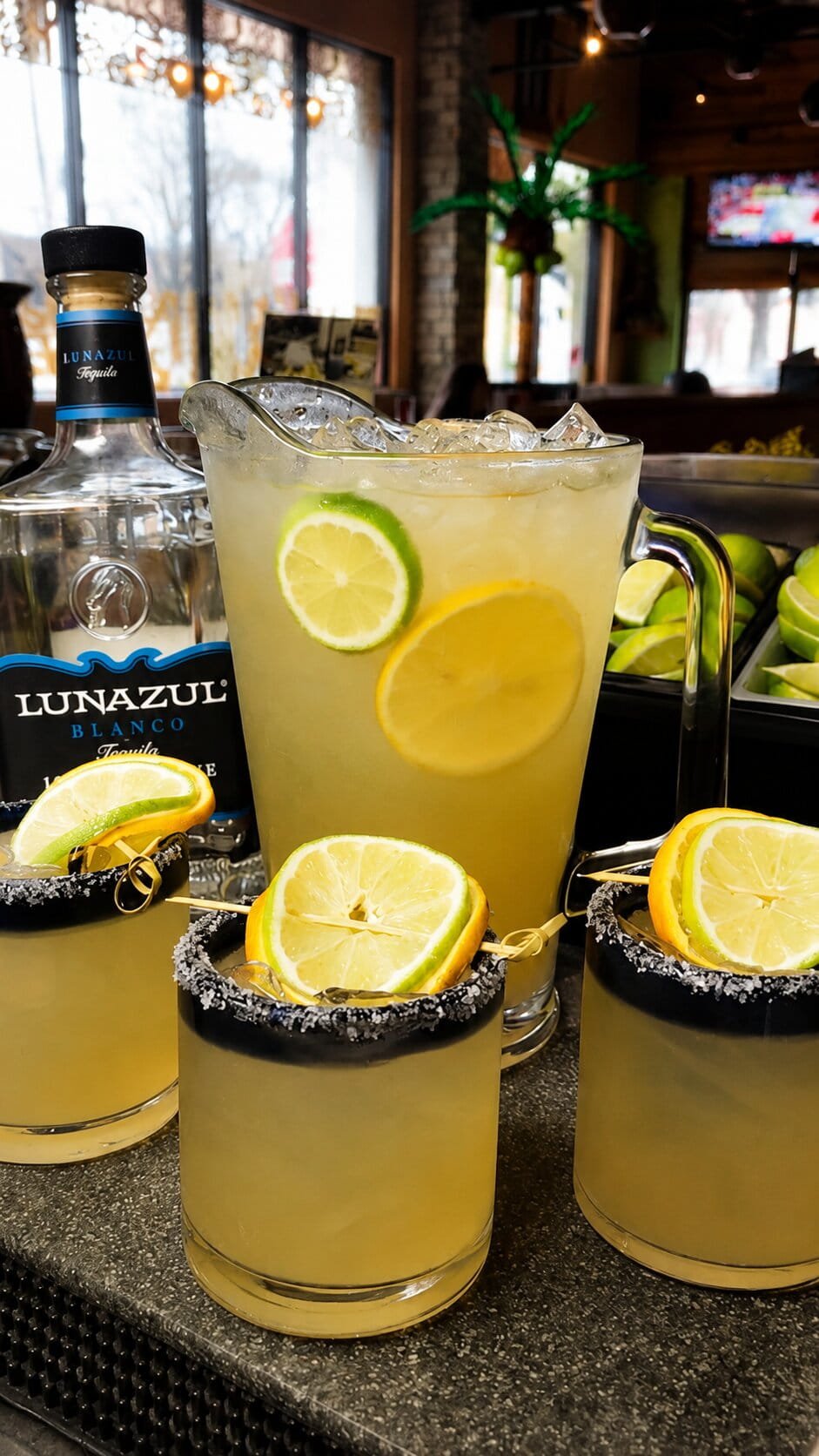 Margarita pitcher spread at Coco Bongo