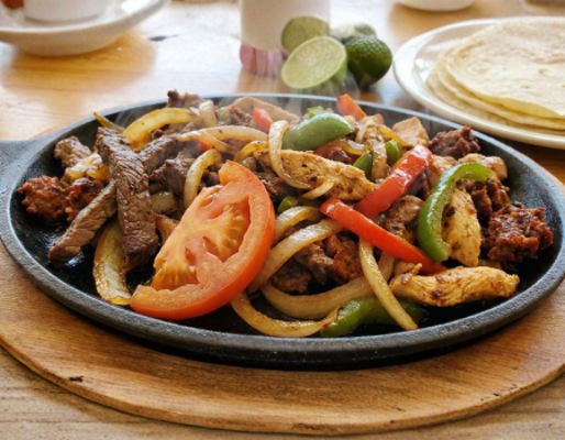 Fajitas Guadalajara served at Coco Bongo